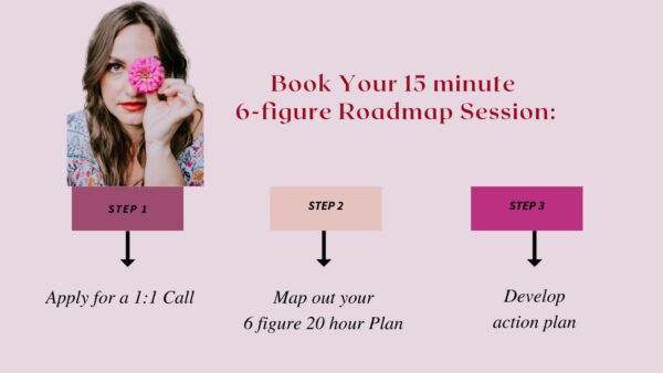 Book Your 15 Minute 6-figure Roadmap Session with Sara Drury